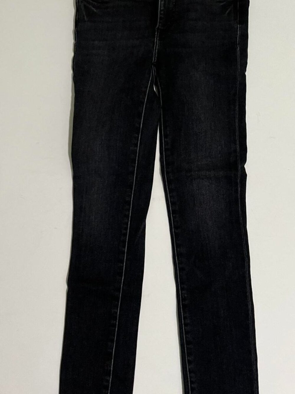 Denim Forum Aritzia Black Mid-Rise Skinny Crop Raw Hem Jeans, Women's Size 24